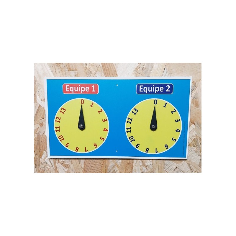 Marqueur de scores pour terrain de pétanque