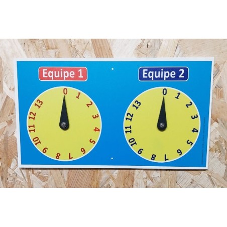 Marqueur de scores pour terrain de pétanque