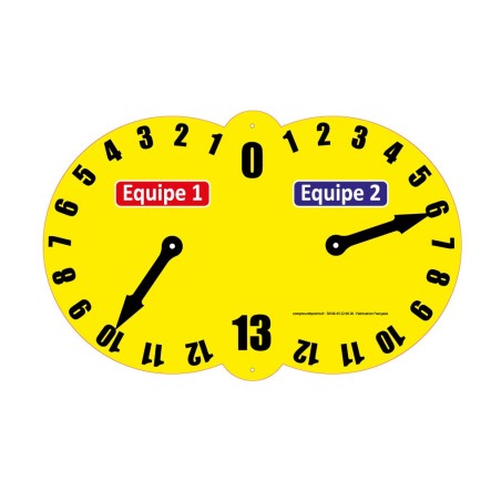 Marqueur de scores pour terrain de pétanque